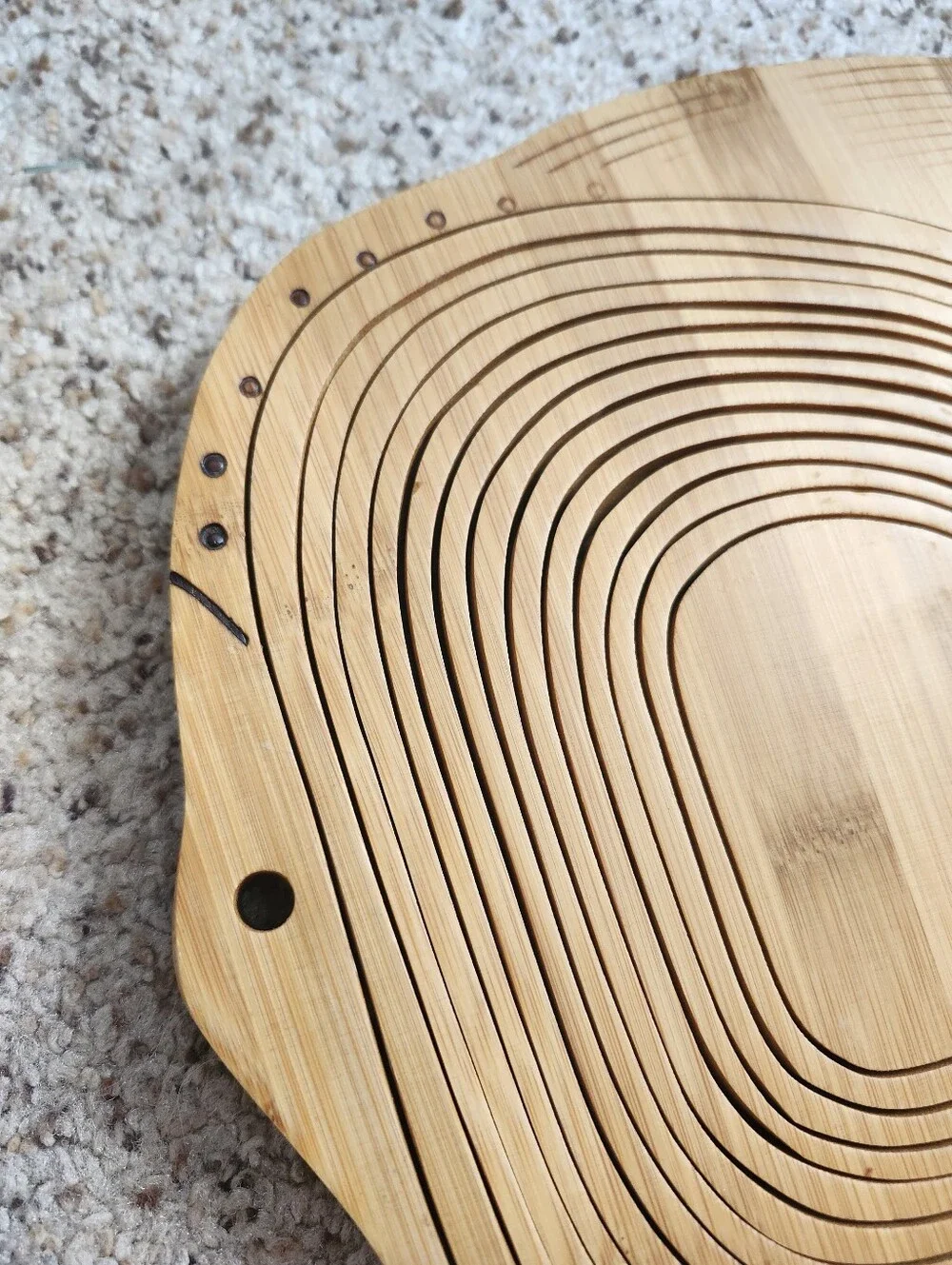 Vintage Fish-Shaped Wooden Basket